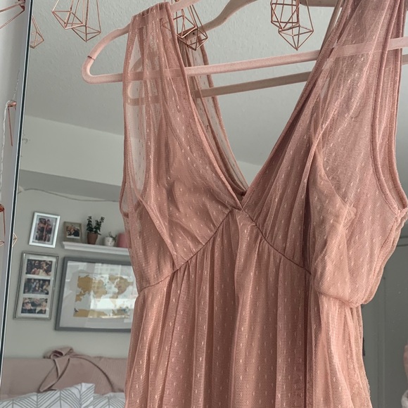 Mesh dress over bodysuit - Picture 3 of 7